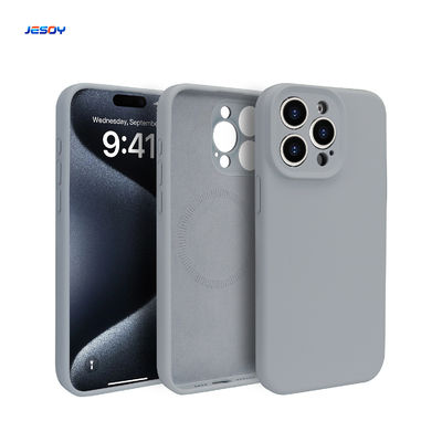 Goede prijs. Soft Touch Liquid Silicon Mobile Cover Schokbestendig Met Magsafe Silicone Case online