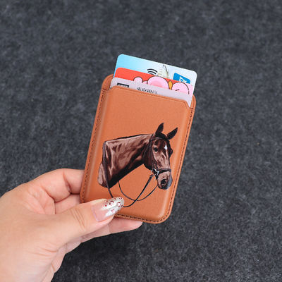 Giá tốt. PU da từ tính Magsafe Wallet Card Holder với N52 mạnh nam châm 25 Màu sắc trực tuyến