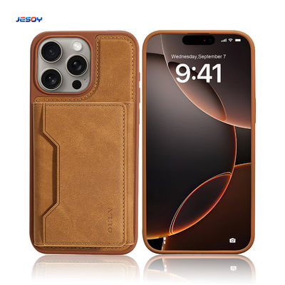 Un buen precio. Cuero Pu Capa de la carcasa móvil Magnetic Magsafe A prueba de choques Para el iPhone 16 15 en línea