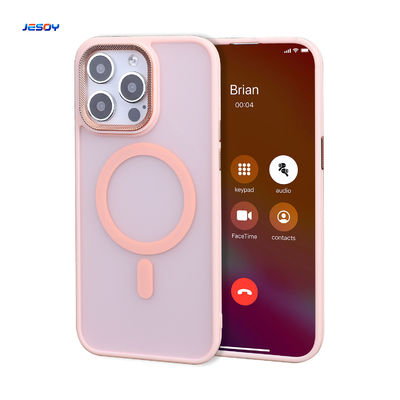 Harga yang bagus Magsafe Magnetic Phone Case Translucent Hard PC Soft Slim Shockproof on line