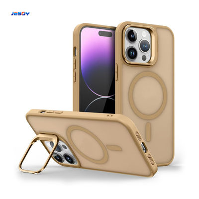 Giá tốt. Backplate xuyên suốt Magsafe Phone Case Skin Friedly Camera Stand Cell Phone Cover trực tuyến