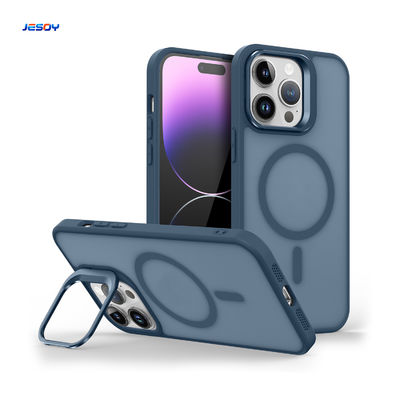 Un buen precio. Reverso translúcido Magneto Capa de teléfono celular móvil Anti huella digital en línea