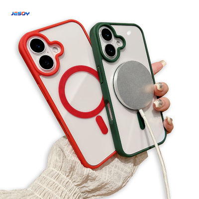 Goede prijs. Slim Tpu Magnetische telefoonhoes Schokbestendig Voor iPhone 16 Pro Max online