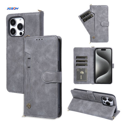 Giá tốt. Dây cầm thẻ ví lấy tay PU da Case điện thoại Flip Cover ví cho iPhone trực tuyến
