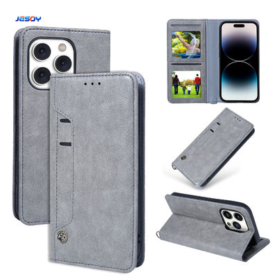 Bom preço. Capa de celular de couro porta-carteira de carteira de couro I Phone Case para iPhone on-line