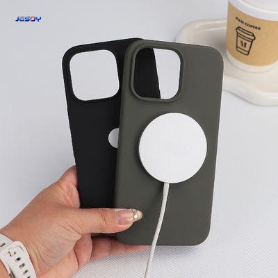 Goede prijs. Schokbestendige siliconen mobiele hoes met logo Magnetische siliconen telefoonhoes voor iPhone 17 online