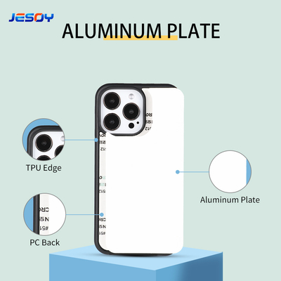TPU PC Aluminum Sublimation Phone Case For IPhone Samsung Xiaomi