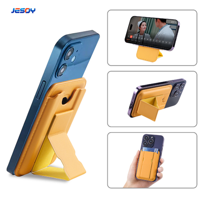 Vegan Leather Magsafe Wallet Slim Durable And Eco Friendly Phone Stand