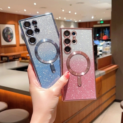Good price TPU Electroplate Magsafe Magnetic Mobile Case Skin Friendly For IPhone Samsung online
