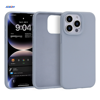 Real Silicone Mobile Phone Case Anti Fingerprint Shockproof For iPhone Samsung