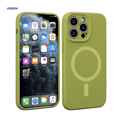 Giá tốt. N52 Magnetic Magsafe Real Liquid Silicone Phone Case Cho IPhone 14 13 12 trực tuyến