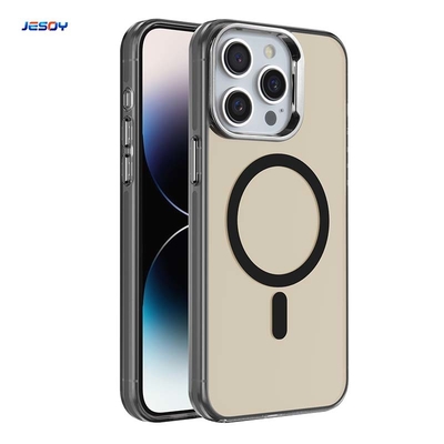 Goede prijs. IMD Matte Clear Magnetic Magsafe Phone Case Schokbestendig Voor iPhone 15 16 Pro Max online