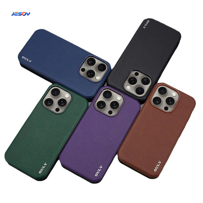 Good price Vegan Leather Cell Phone Cover Shockproof For IPhone 16 15 Pro Max online