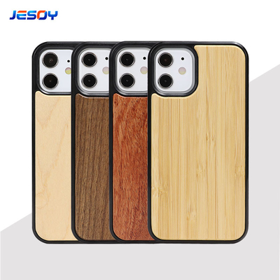 Good price TPU Real Natural Walnut Wood Cell Phone Case Shockproof online