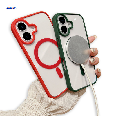 Slim Tpu Magnetic Phone Cover Shockproof For IPhone 16 Pro Max