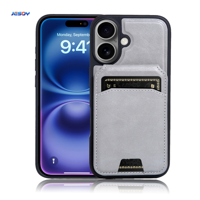 PU Leather Phone Case Magsafe Wallet Card Holder For IPhone Samsung