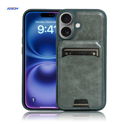 Good price Black PU Leather Magsafe Cases Mobile Phone Bags For IPhone Case Wallet Magnet online