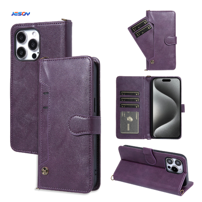 Good price Business Style Pu Leather Phone Case Flip Cover Wallet Stand For Samsung S25 Ultra online
